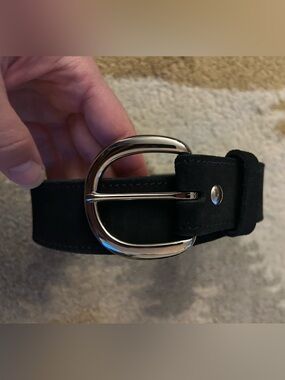 Galco Gunleather USA Made Suede Casual Holster Belt Black Sz 36B EUC!